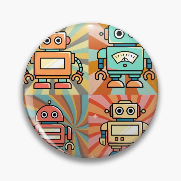 Item preview, Retro Cute Robots Squad Vintage Style Costume designed and sold by 27th-Tee.