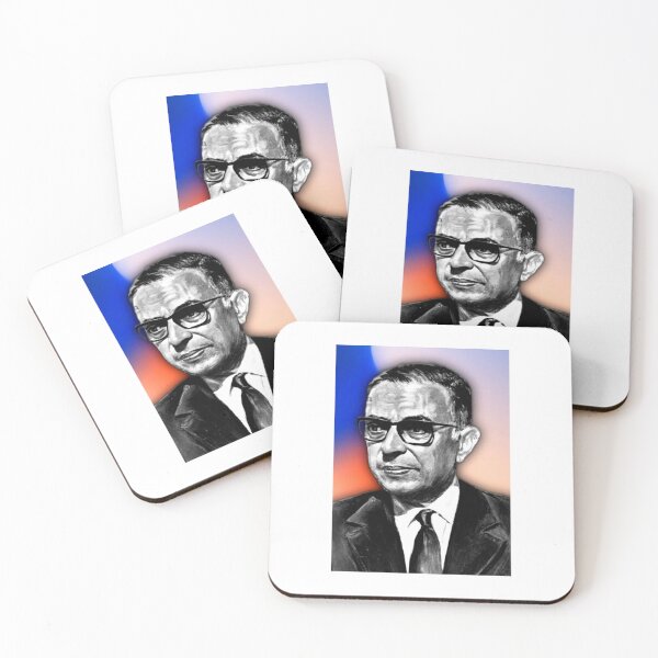 Item preview, Jean-Paul Sartre Artwork | Jean Paul Sartre Portrait | Sartre Wall Art  designed and sold by Suyogsonar25.