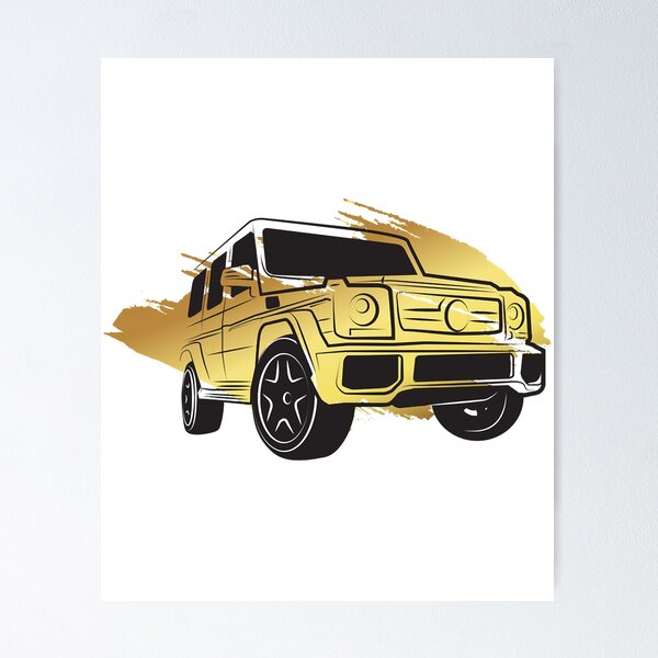 G class - gold - white off road Poster by marosi