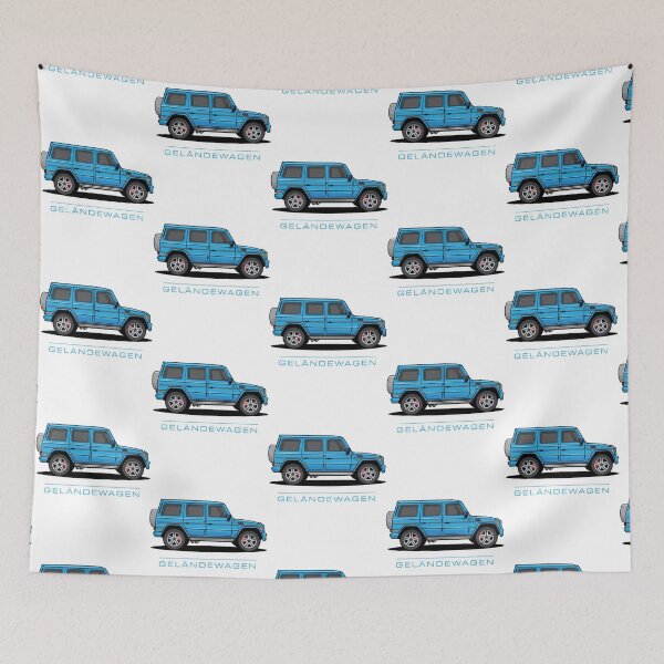 Item preview, Merc 4x4 SUV Luxury Car Wagon Light Blue Premium designed and sold by MerchBothCo.