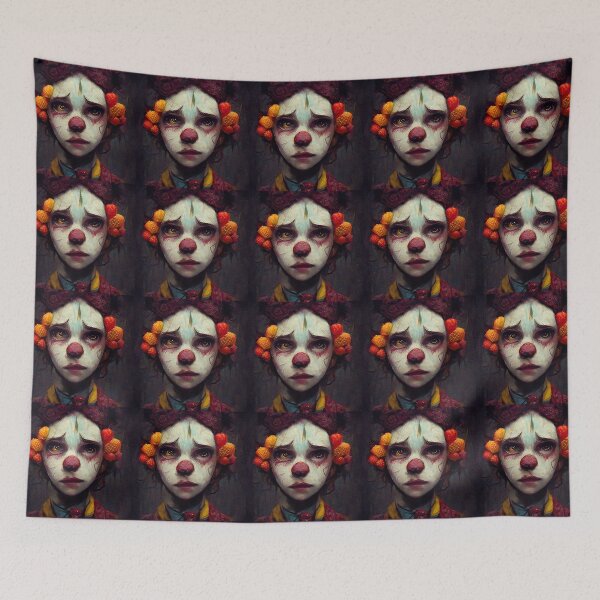 Item preview, Sad Clowns Creepy Scary Halloween Horror Nightmares designed and sold by Black  Vulture.