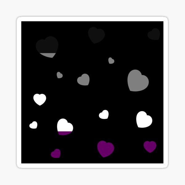 Item preview, Chaotic Hearts, Pride Series - Asexual designed and sold by StephOBrien.