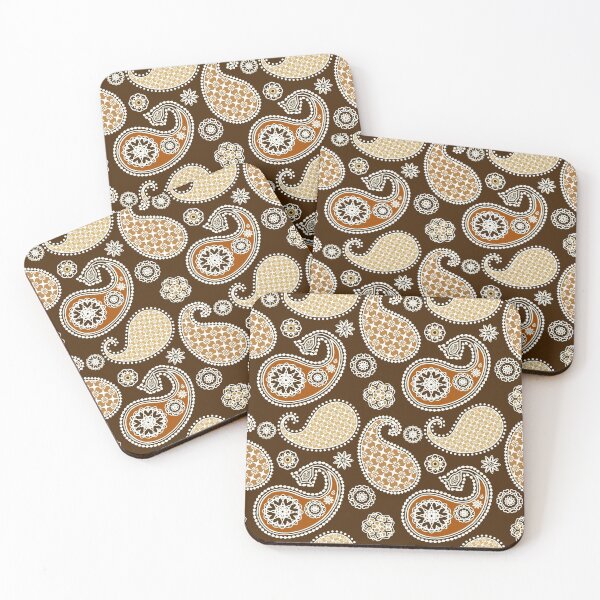 Item preview, Paisley, Chocolate Brown and Tan designed and sold by Marymarice.
