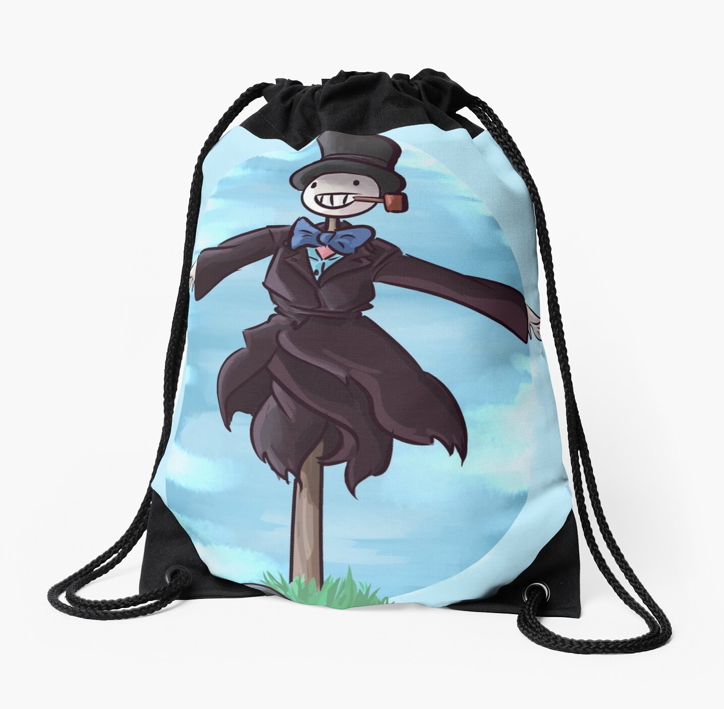 Turnip Head Howls Moving Castle Drawstring Bags By Ink Pocket