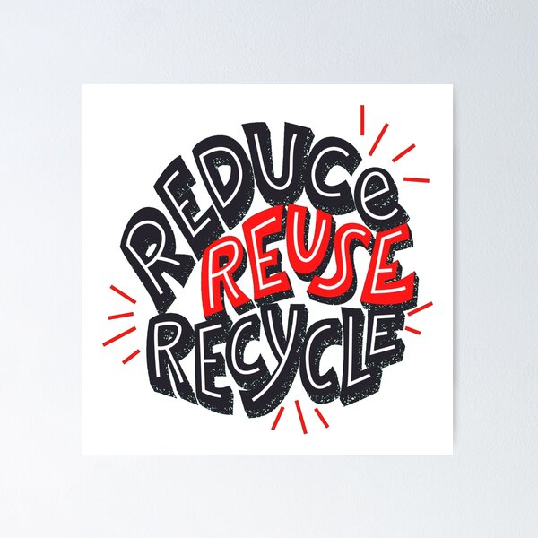 Item preview, Reduce Reuse Recycle Quote Eco-friendly Design designed and sold by ZenDesigner.