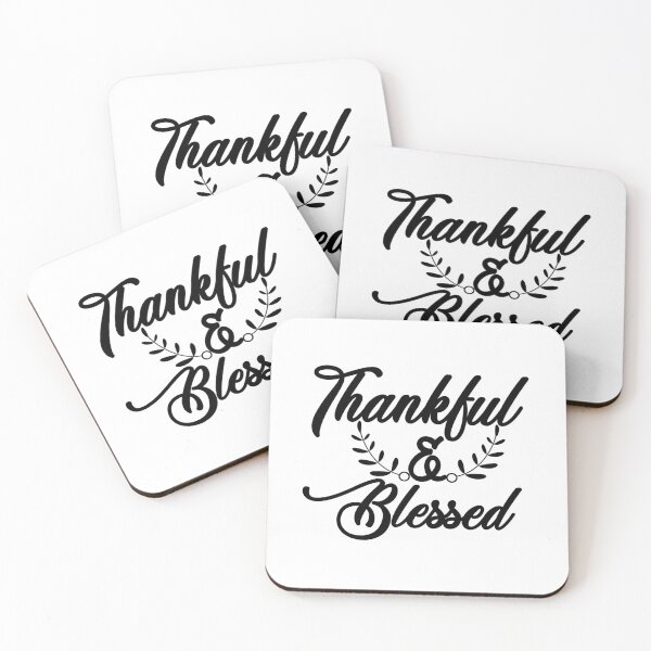 Item preview, Thankful & Blessed Minimalist Design  designed and sold by ZenDesigner.