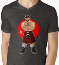 ADAM LIKES KILTS - SHIRTLESS Men's V-Neck T-Shirt