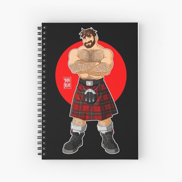 ADAM LIKES KILTS - SHIRTLESS Spiral Notebook