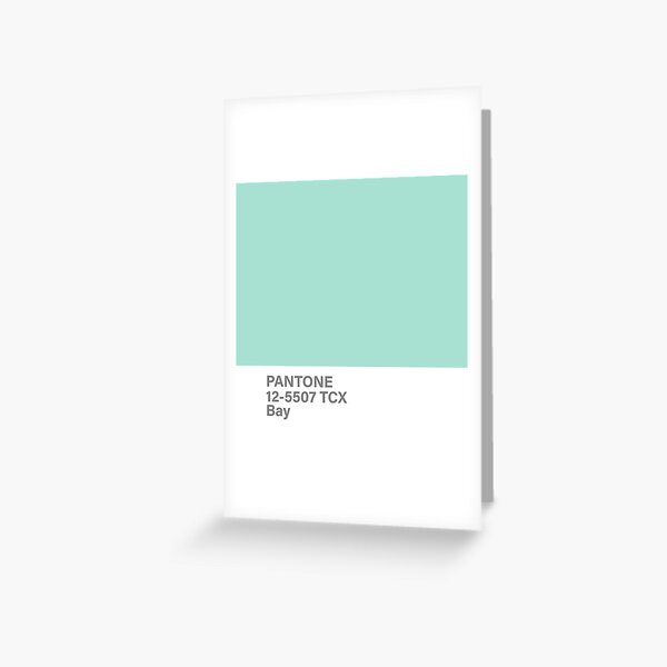 Louis Blue Pantone Paint Card Greeting Card for Sale by Molly Stern