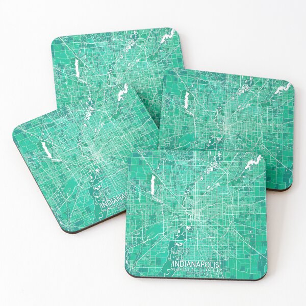 Item preview, Indianapolis City Map of Indiana, USA - Watercolor designed and sold by deMAP.