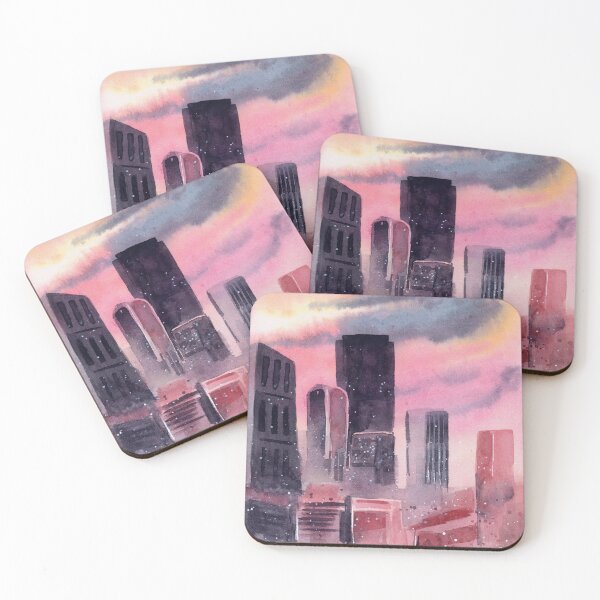 Item preview, Townscape - Watercolour Painting designed and sold by Pattokarts.