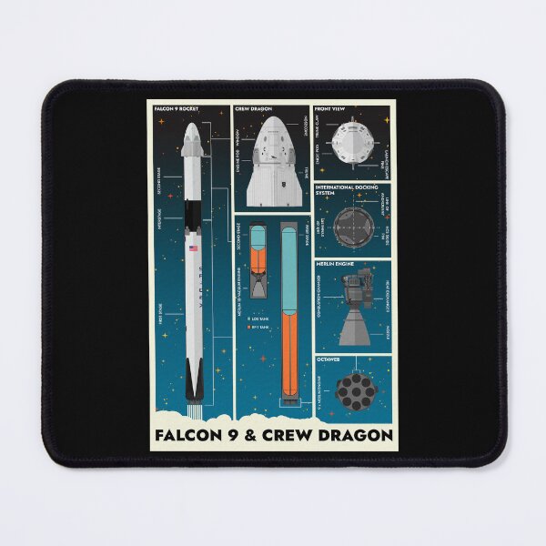 Item preview, Falcon 9 & Crew Dragon designed and sold by BGALAXY.