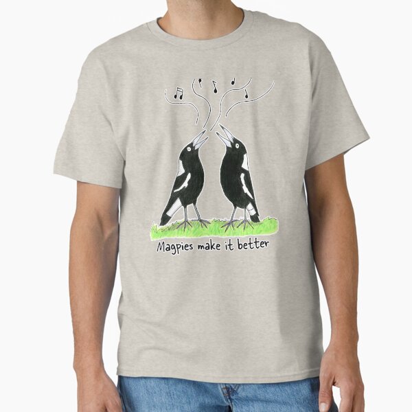 Item preview, Magpies make it better - Raising funds for Birdlife Australia designed and sold by Paula Peeters.