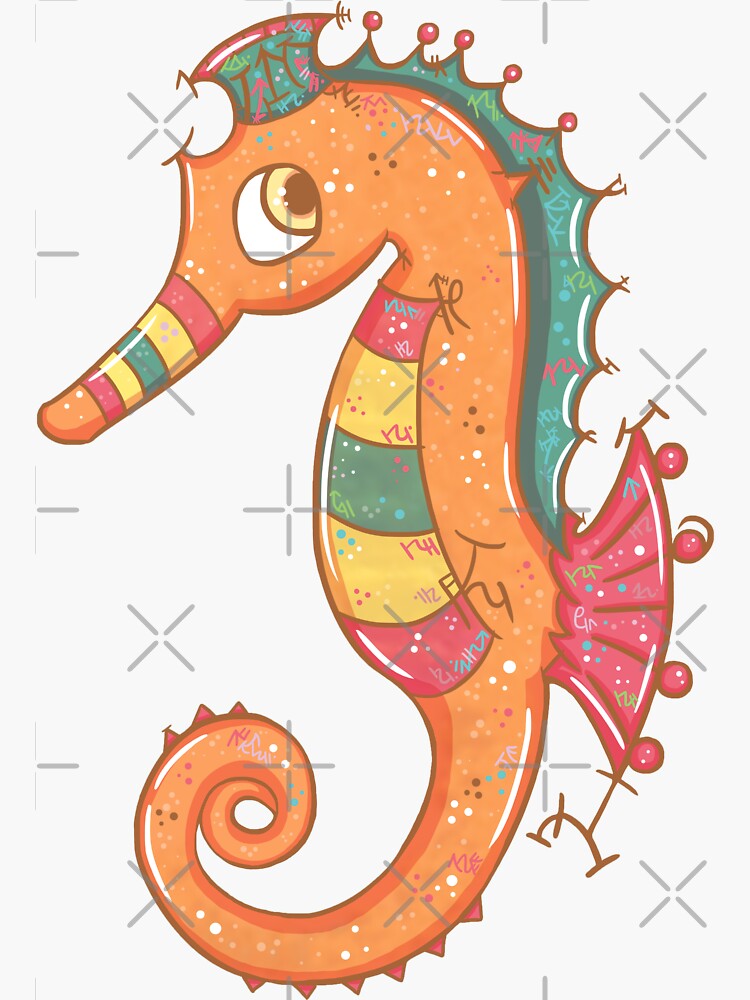 Sparkly Little Seahorse by vanillakirsty