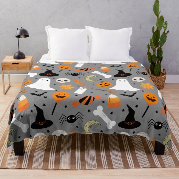 Item preview, Halloween Pattern In Graveyard Gray designed and sold by SeemDev786.