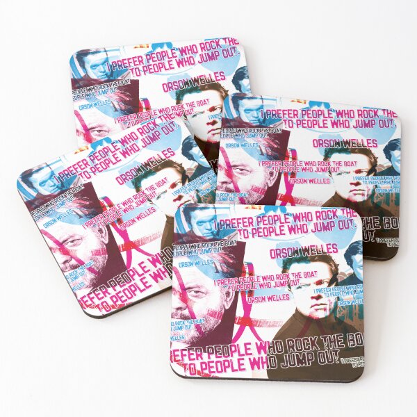 Item preview, I prefer people who rock the boat to people who jump out, Orson Welles quote designed and sold by Mauswohn.