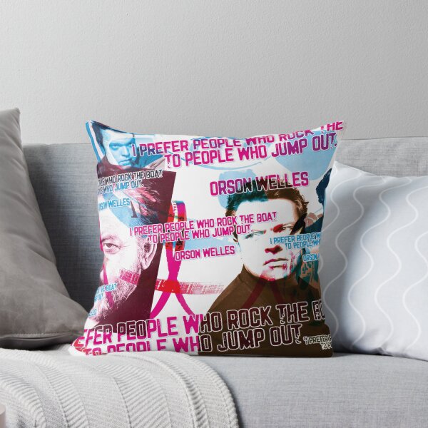 Item preview, I prefer people who rock the boat to people who jump out, Orson Welles quote designed and sold by Mauswohn.