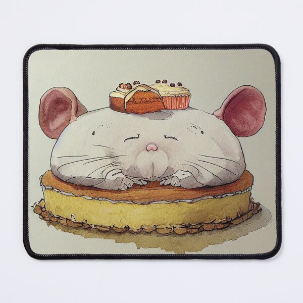 Item preview, Fat Mouse Eating a Cake designed and sold by recollectionsv.
