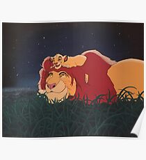 Póster El Rey León: Mufasa y Simba