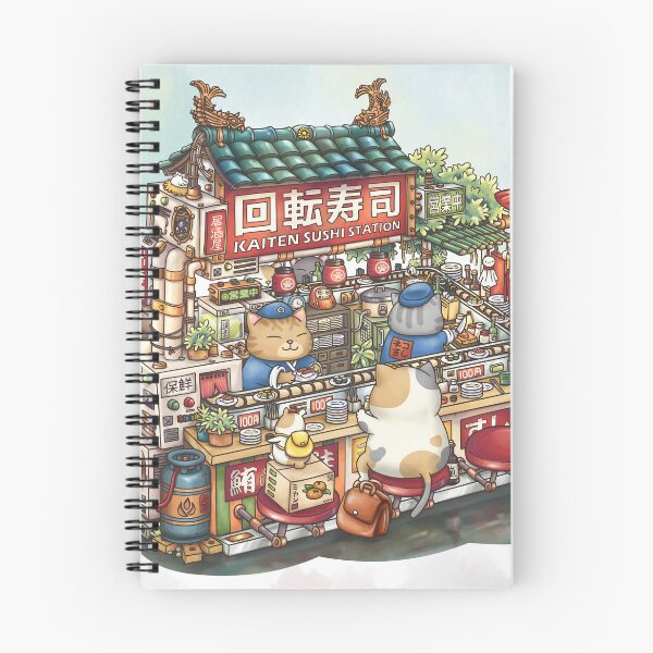 Item preview, Steampunk Chubby Cat Sushi Restaurant designed and sold by Takeda-art.