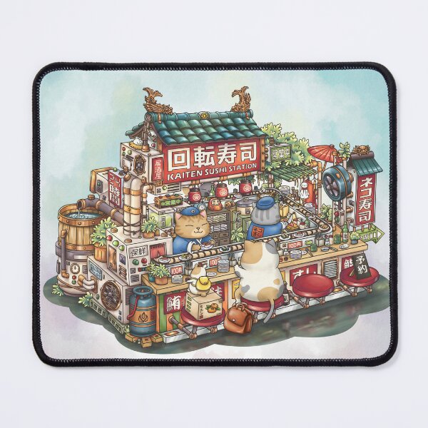 Item preview, Steampunk Chubby Cat Sushi Restaurant designed and sold by Takeda-art.