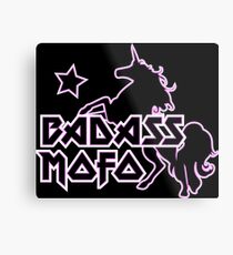 Badass MOFO Metal Print
