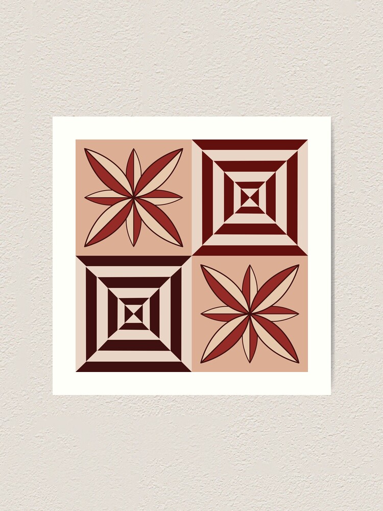 Fonulei Pattern - Tongan Ngatu Art Board Print for Sale by lolomastudio