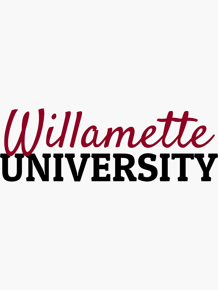 "Willamette University" Sticker for Sale by ohdearodile Redbubble