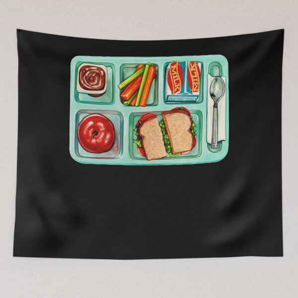 Item preview, School Lunch Pattern designed and sold by Brucrannum.