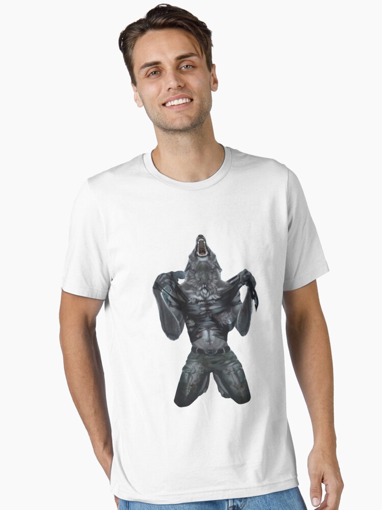 T-shirt essentiel for Sale avec l'œuvre « Mème de loup-garou