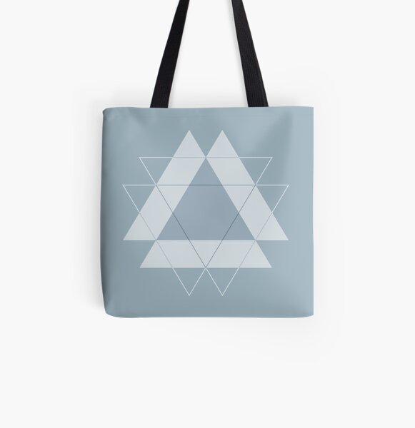 Symmetrical Geometric Design #1 - triangle All Over Print Tote Bag