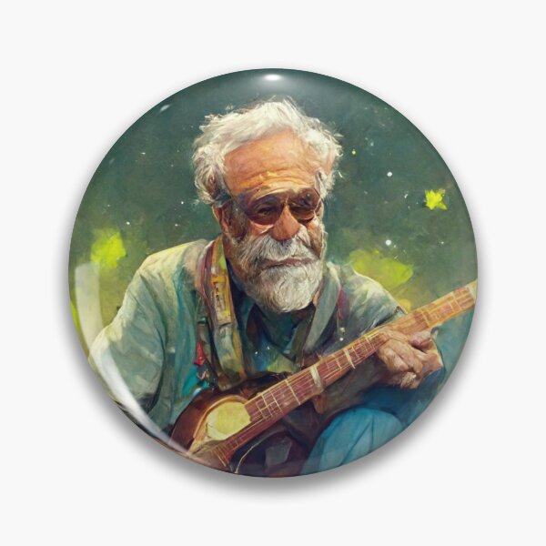 Item preview, Old man playing guitar designed and sold by YZO-Design.