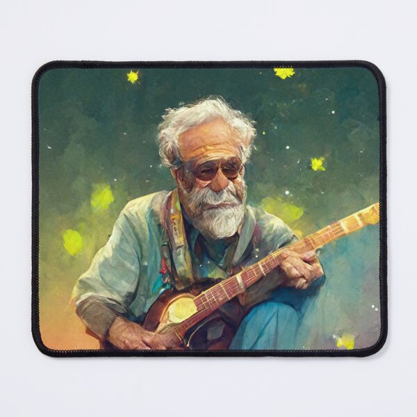 Item preview, Old man playing guitar designed and sold by YZO-Design.