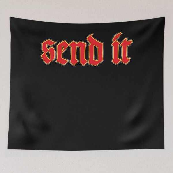Item preview, Send It - Badass Typography - Cool Funny Motorcycle Helmet Or Car Bumper designed and sold by Brucrannum.