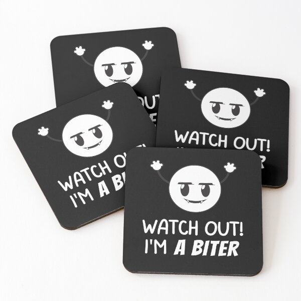 Item preview, Watch Out! I'm a Biter! Cute Funny Vampire Emoji designed and sold by hiunlimit.