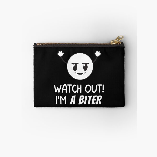 Item preview, Watch Out! I'm a Biter! Cute Funny Vampire Emoji designed and sold by hiunlimit.