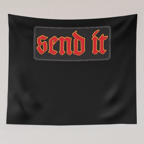 Item preview, Send It Patch  - Cool Funny Motorcycle Helmet Or Car Bumper  designed and sold by Brucrannum.