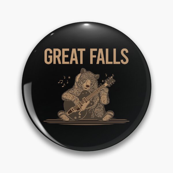 Item preview, Bear With Guitar Great Falls designed and sold by BloodMoneyTwit.