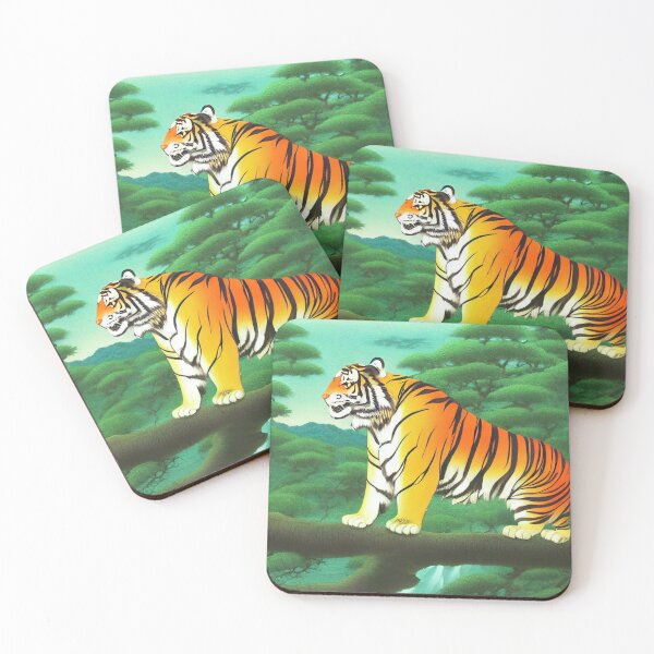 Item preview, Tiger in forest, Japanese style designed and sold by YZO-Design.