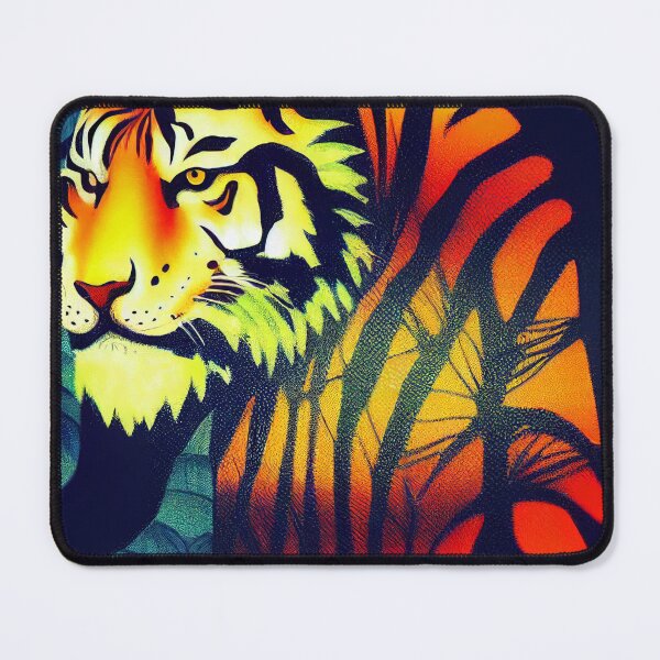 Item preview, Tiger in forest art, Japanese style designed and sold by YZO-Design.
