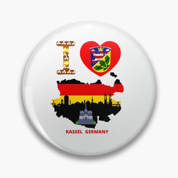 Item preview, Love My German Hometown Kassel andmap falg from Germany designed and sold by HASSANIYATT.