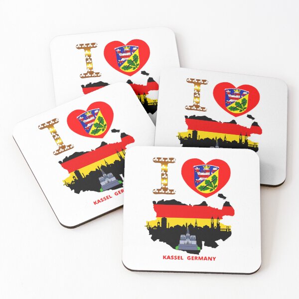 Item preview, Love My German Hometown Kassel andmap falg from Germany designed and sold by HASSANIYATT.