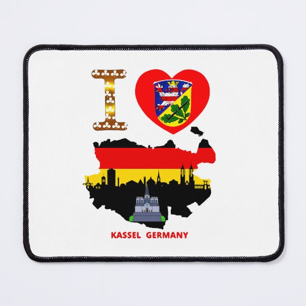 Item preview, Love My German Hometown Kassel andmap falg from Germany designed and sold by HASSANIYATT.