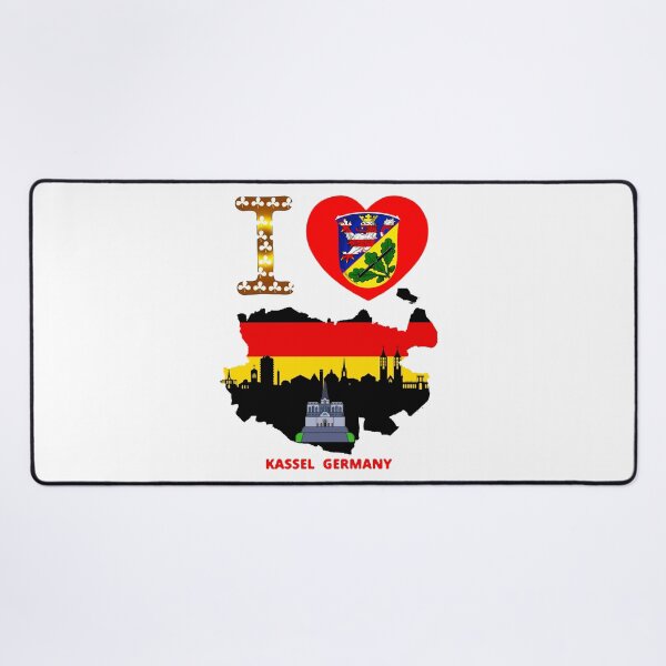 Item preview, Love My German Hometown Kassel andmap falg from Germany designed and sold by HASSANIYATT.