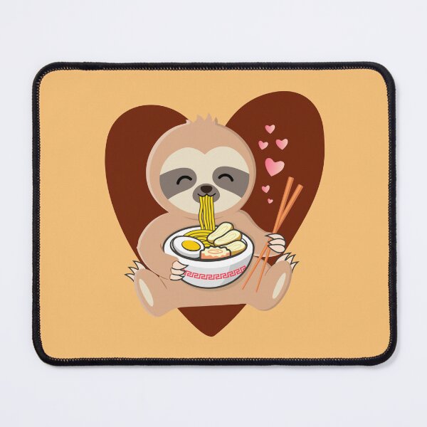 Item preview, Cute kawaii sloth loves ramen designed and sold by RIXXI HEY CO..