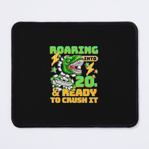 Item preview, Roaring Into 20 Ready To Crush It Dinosaur Gamer Classic T-Shirt designed and sold by arthurpinner.