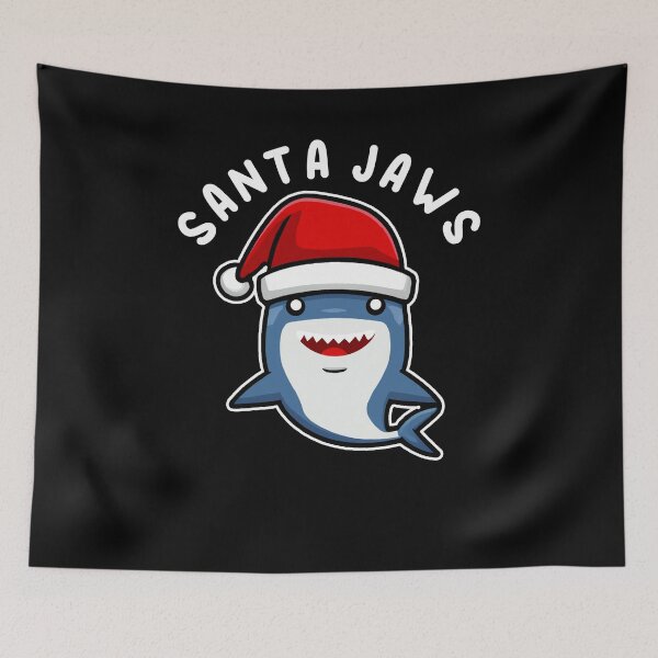 Item preview, Santa Jaws Shark Christmas Pun designed and sold by Daytone.
