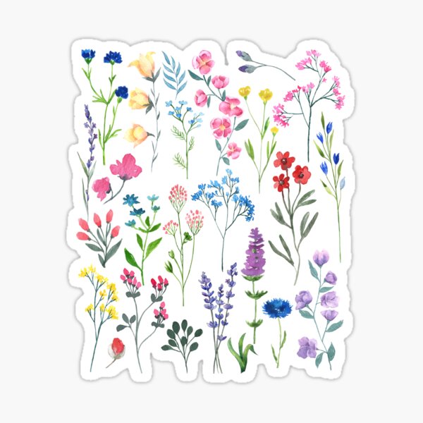 Beautiful Wildflowers Sticker