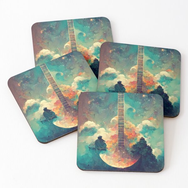 Item preview, Guitar art, water color designed and sold by YZO-Design.