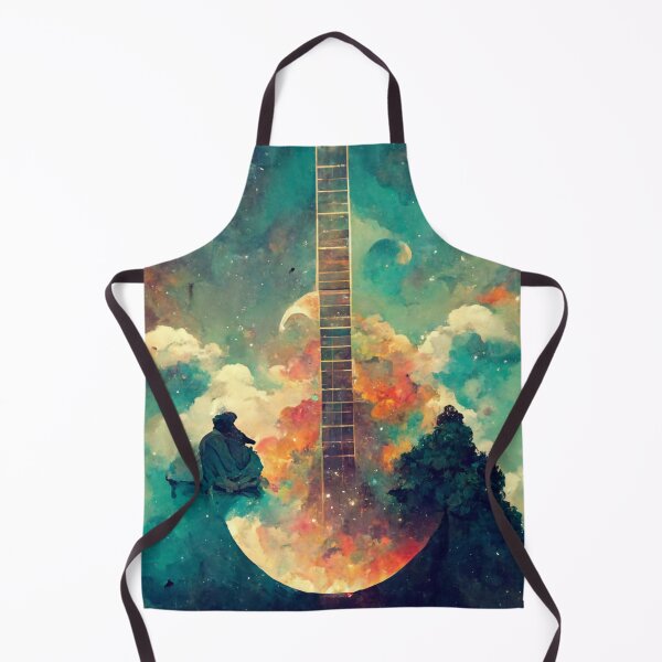 Item preview, Guitar art, water color designed and sold by YZO-Design.